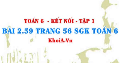 Bài 2.59 trang 56 SGK Toán 6 tập 1 Kết nối tri thức